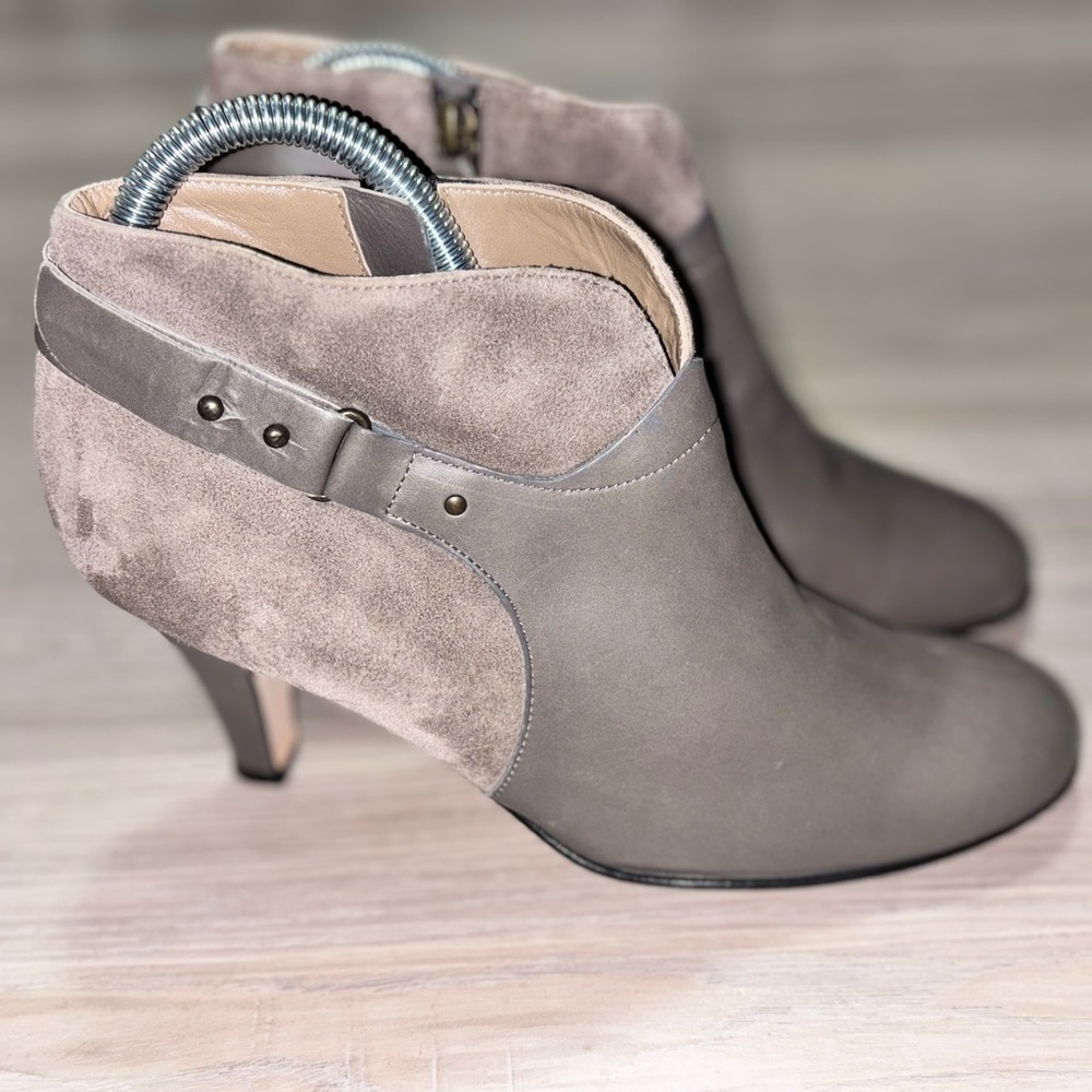 Anyi Lu hand made in Italy Chic Gray Ankle Boots